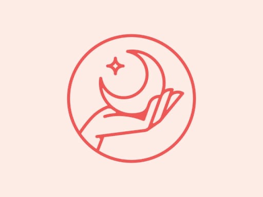 Crescent and hijabi-friendly care symbol